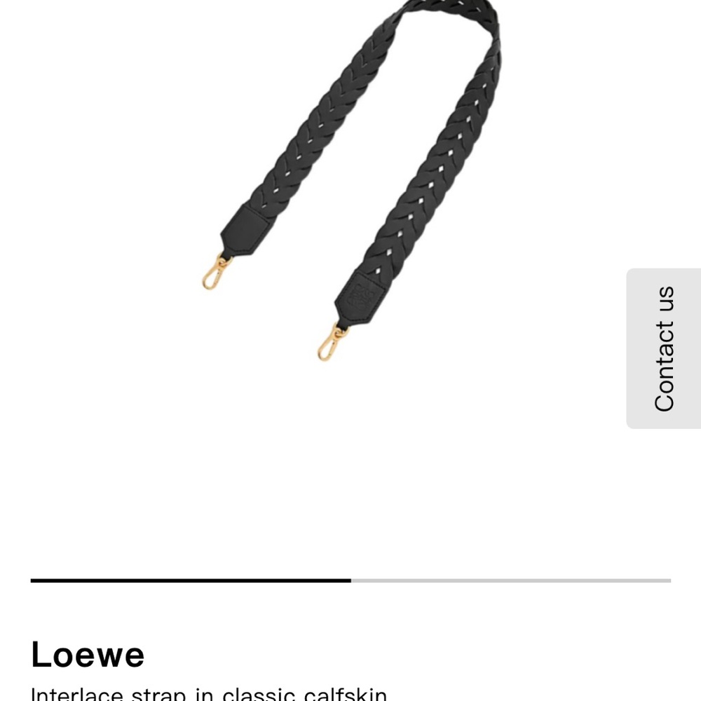 Loewe Black Interlace Calfskin Strap